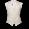 Ivory silk paisley waistcoat