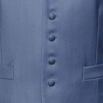 Moonshine blue wool single breasted waistcoat