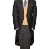 Plain charcoal grey morning coat