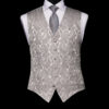 Silver paisley waistcoat