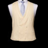 Ivory wool double breasted waistcoat