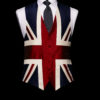 Union jack silk waistcoat