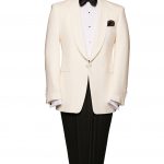 White shoal collar dinner jacket 1 White shoal collar dinner jacket
