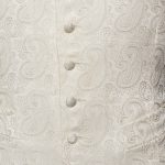 Ivory silk paisley waistcoat