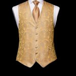 Grey silk ice blue paisley waistcoat with ice blue silk piping