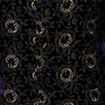 Midnight blue velvet embroidered waistcoat with gold 