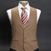 Camel cashmere waistcoat