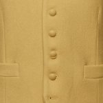 Yellow wool doe skin waistcoat