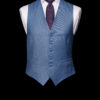 Moonshine blue wool single breasted waistcoat
