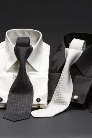 Men's satin silk classic collar shirt