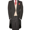 Charcoal grey light weight wool morning coat