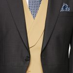 Plain charcoal grey morning coat