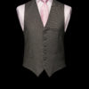 Dark grey single breasted wool waistcoat
