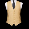 Light lemon wool single breasted waistcoat