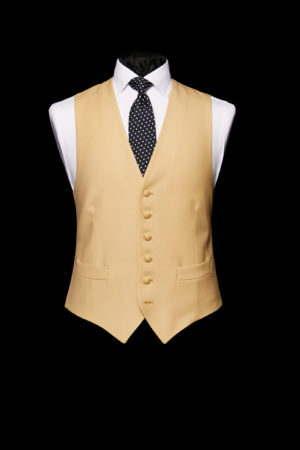 Light lemon wool single breasted waistcoat