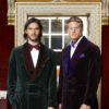 Smoking jackets with velvet quilting