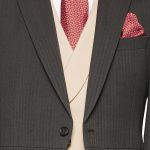 Charcoal grey light weight wool morning coat