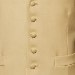 Light lemon wool single breasted waistcoat